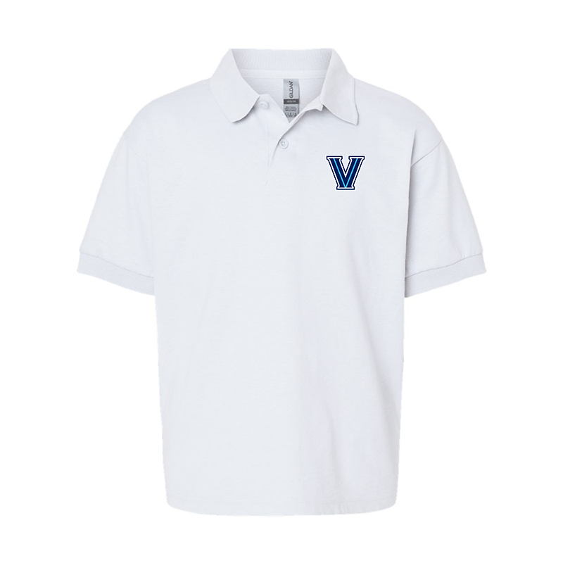 Youth Villanova Wildcats Gildan Dry Blend Jersey Polo